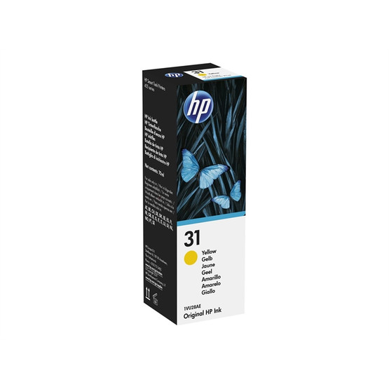 Mustesuihkuväri HP NO. HP 31  yellow  - 1VU28AE  70ml