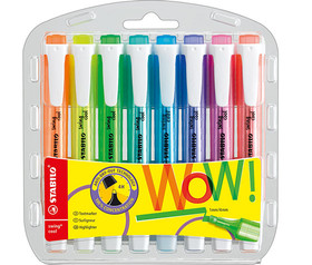 Korostuskynä Stabilo Swing Cool värilajitelma  8 väriä