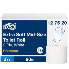 WC-paperi Tork Mid-size Premium Soft 127520 T6  27 rullaa