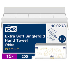 Käsipyyhe Tork Extra Soft Singlefold 100278 H3 15 nippua