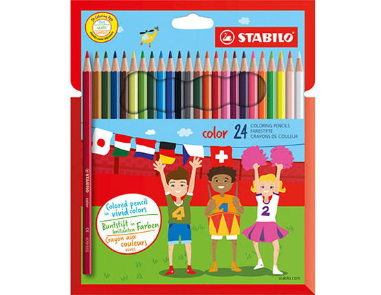Värikynä Stabilo Color 1924 pitkä 24 väriä