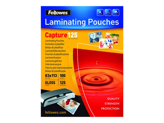 Laminointitasku Fellowes 83x113mm 125mic / 100 