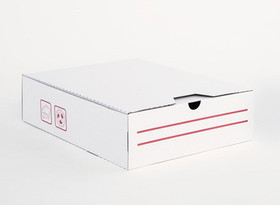 Arkistokotelo A4 8cm aaltopahvia  50 kpl/pkt