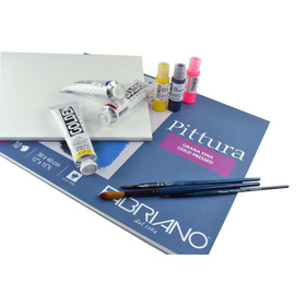 Akryyli- ja öljyvärimaalauspaperi Fabriano Pittura 50x70 cm 10 kpl/pkt