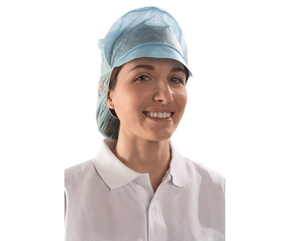 Kertakäyttöhattu SIR 30135B lipalla sininen 100 kpl 