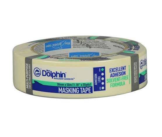 Maalarinteippi Blue Dolphin 38mm x 50m keltainen