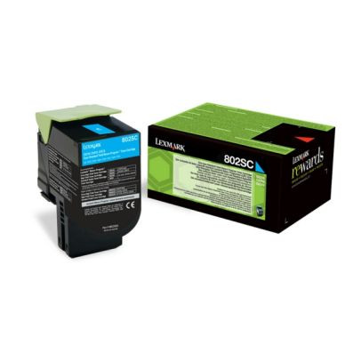 Laserväri Lexmark 802SC cyan