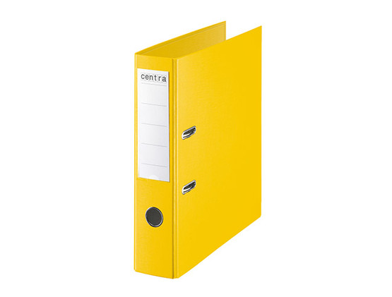 Muovimappi Centra A4 75mm keltainen  10 kpl/ltk