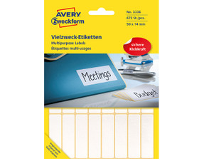 Avery 3336 tarra valkoinen 50x14mm / 672