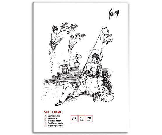 Luonnoslehtiö A3/50 70G  5 kpl/pkt