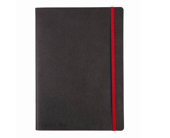 Muistikirja Oxford Black n´Red B5 viivoitettu 144 sivua