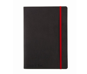 Muistikirja Oxford Black n´Red A5 viivoitettu 144 sivua