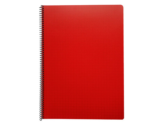 Kierrevihko muovikantinen A4/80 punainen 5 kpl/pkt