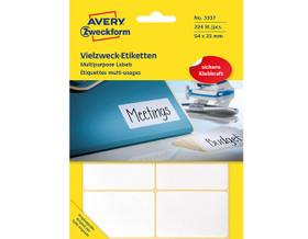 Avery 3337 tarra valkoinen 54x35mm / 224