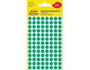 Avery Tarra pyöreä 8mm vihreä, 416 tarraa