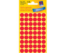Avery Tarra pyöreä 12mm punainen, 270 tarraa