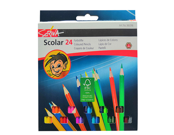Värikynälajitelma Scriva FSC 24 väriä