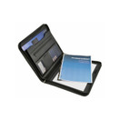 Kokouskansio A4, musta, kahvat ja vetoketju