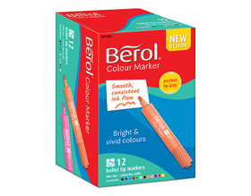 Huopakynä Berol Colour Marker värilajitelma 12 väriä