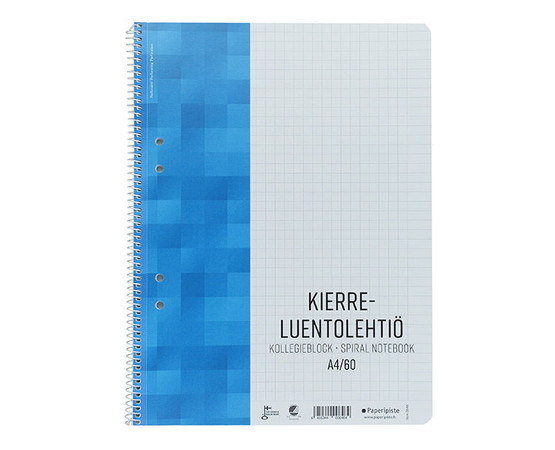 Kierreluentolehtiö A4/60 yleisrei´itys  10 kpl/pkt