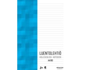 Luentolehtiö A4/80 viivoitettu 5 kpl/pkt