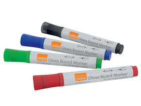 Lasitaulukynä Nobo värilajitelma 4 väriä