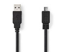 USB 2.0 Kaapeli, USB A Uros - Micro B-Uros 2m