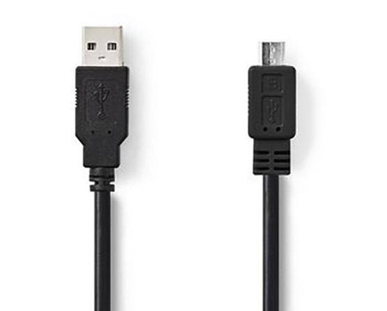 USB 2.0 Kaapeli, USB A Uros - Micro B-Uros 2m