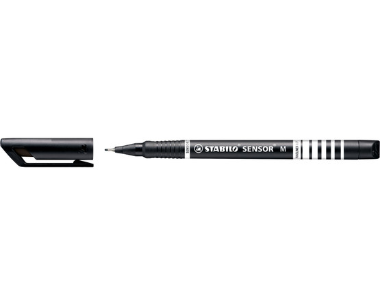 Kuitukärkikynä Stabilo Sensor 0,7 mm musta  10 kpl/pkt