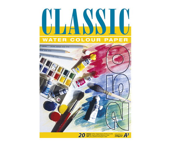 Akvarellilehtiö Classic A3/20 250G  10 kpl/pkt
