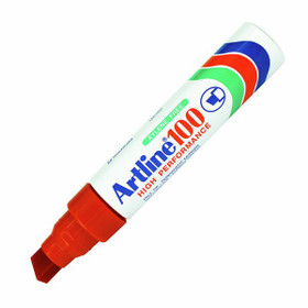 Huopakynä Artline 100 punainen 7,5-12mm viisto kärki  6 kpl/pkt