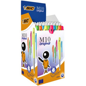 Kuulakärkikynä BIC M10 Clic ultra color arkistokelpoinen  50 kpl/pkt