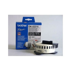 Brother DK-22214 tarra 12mm valkoinen/musta