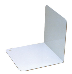 Kirjatuki 12.5cm x 12.5cm metallia valkoinen