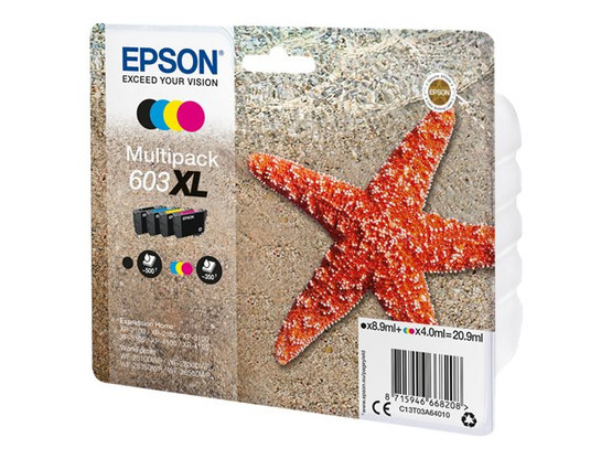 Mustesuihkuväri Epson NO. T603XL  C13T03A64010 multipack