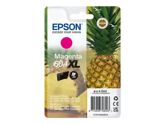 Mustesuihkuväri Epson NO. T604XL C13T10H34010 magenta