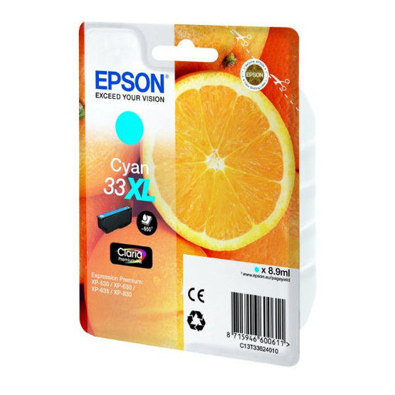 Mustesuihkuväri Epson NO. 33XL C13T33624012 cyan T3362 