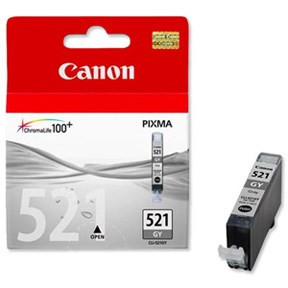 Mustasuihkuväri Canon CLI-521GY grey