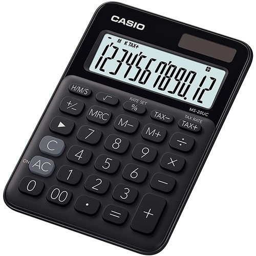 Pöytälaskin Casio  MS-20UC, musta