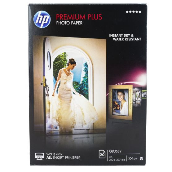 HP A4 Premium Plus photo paper 300g / 20 arkkia