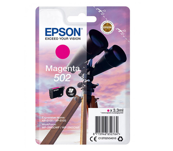Mustesuihkuväri Epson NO. T502  EPST02V34010 magenta