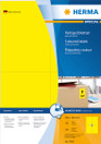 Monikäyttötarra HERMA 4396 tarra 105x148mm keltainen 4-jakoinen