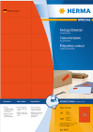 Monikäyttötarra HERMA 4407 tarra 70x37mm punainen 24-jakoinen