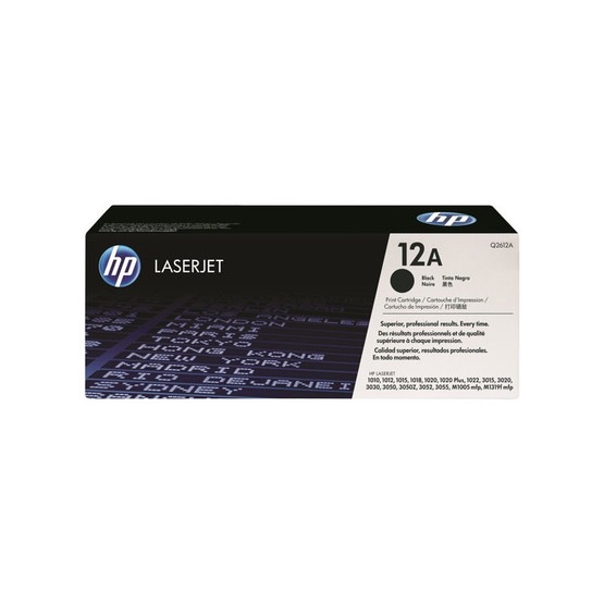 Laserväri HP Q2612A - HP 12A musta