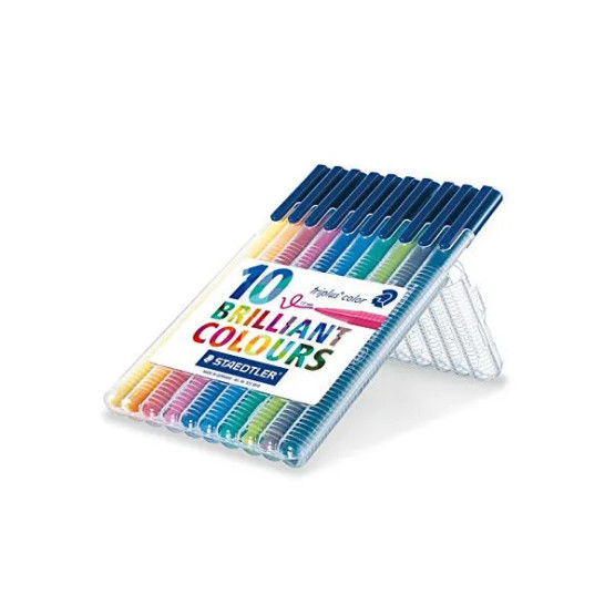 Kuitukynä Staedtler Triplus Color 1,0mm lajitelma 10 väriä