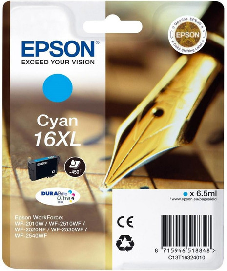 Mustesuihkuväri Epson NO. 16XL  C13T16324012 cyan T1632