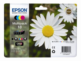 Mustesuihkuväri Epson NO. 18 C13T18064012 Multipack 4-väriä T1806