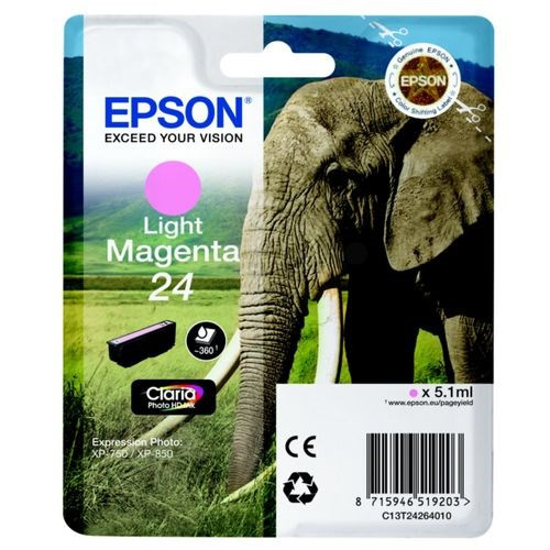 Mustesuihkuväri Epson NO. 24 C13T24264012 Light Magenta T2426