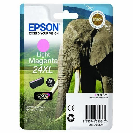 Mustesuihkuväri Epson NO. 24XL  C13T24364012 Light Magenta T2436