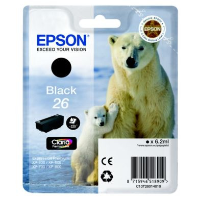 Mustesuihkuväri Epson NO. 26 C13T26014012 musta T2601